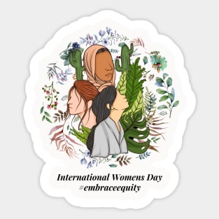 embrace equity international women's day 2023 Sticker